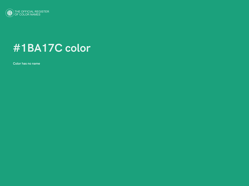 #1BA17C color image
