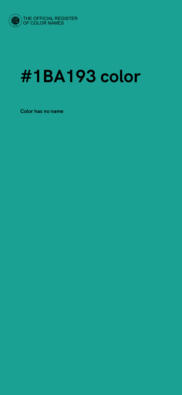 #1BA193 color image