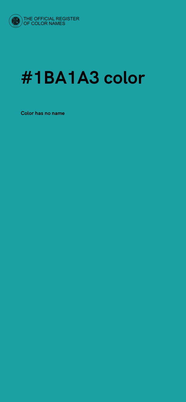 #1BA1A3 color image