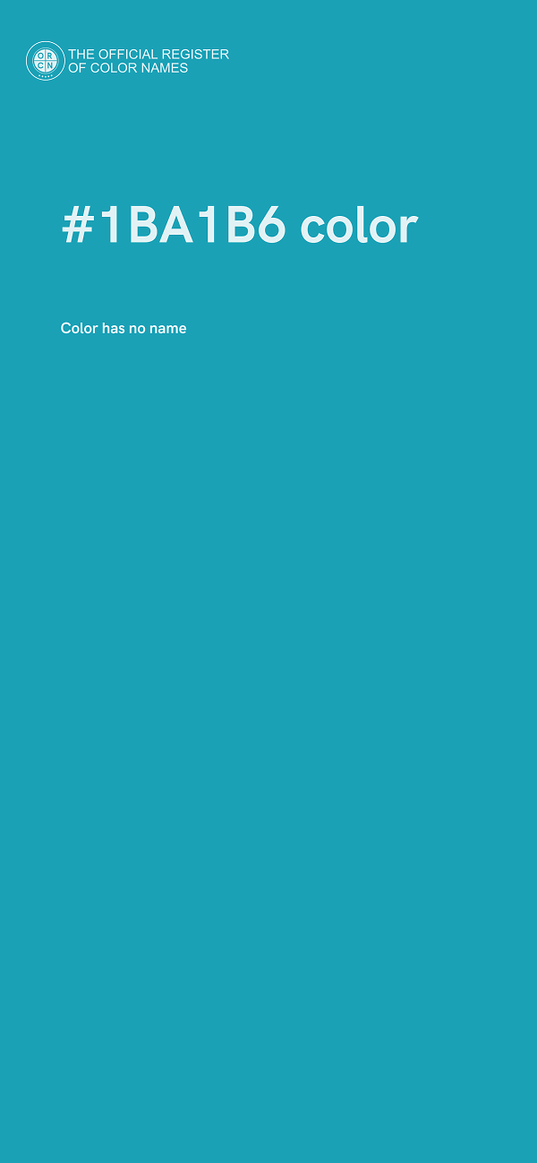 #1BA1B6 color image