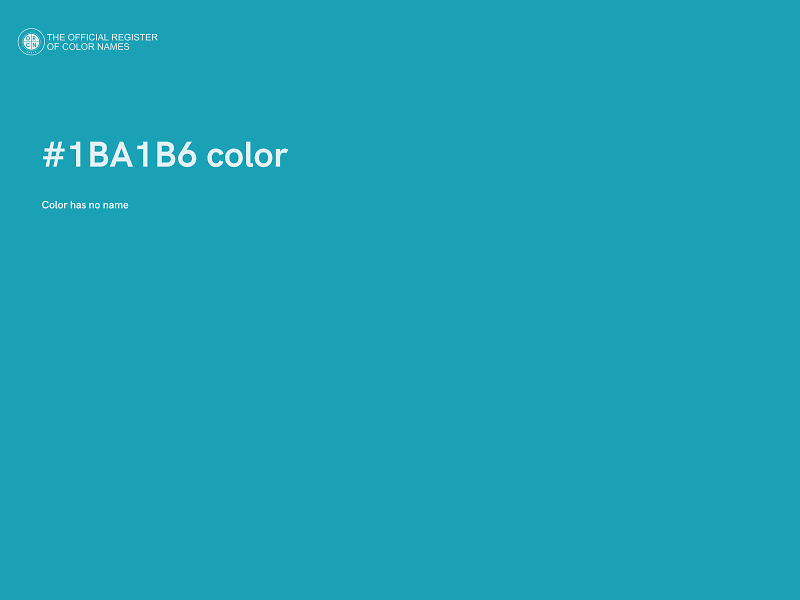 #1BA1B6 color image
