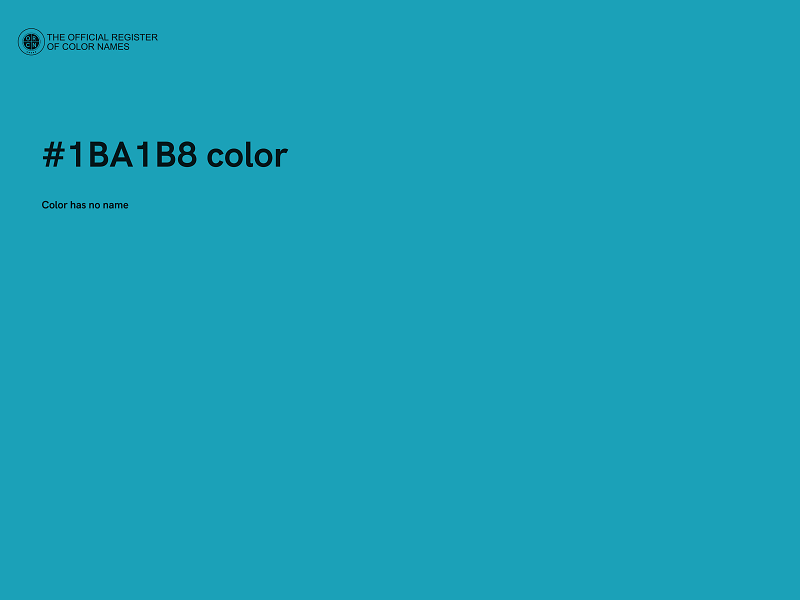 #1BA1B8 color image