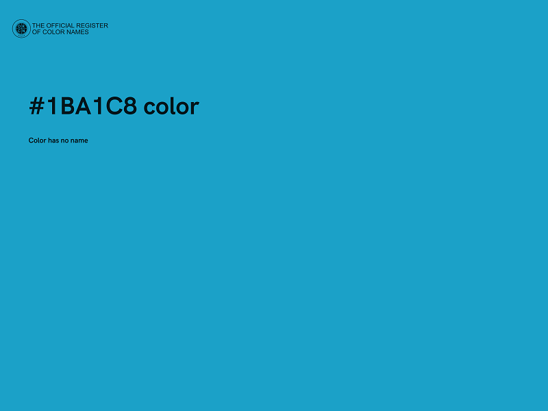 #1BA1C8 color image