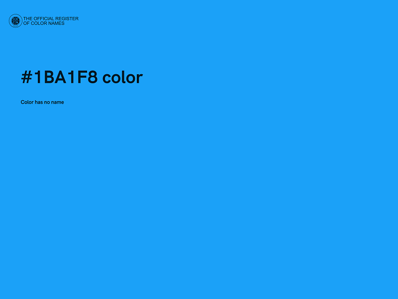 #1BA1F8 color image