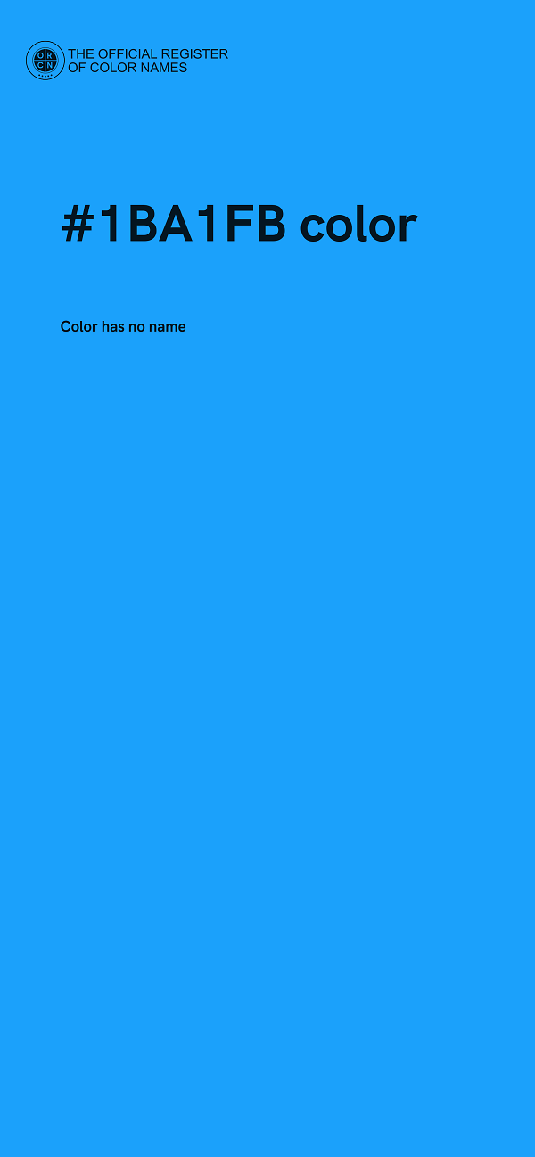 #1BA1FB color image