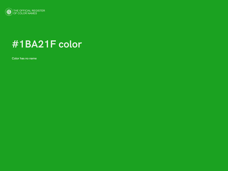 #1BA21F color image