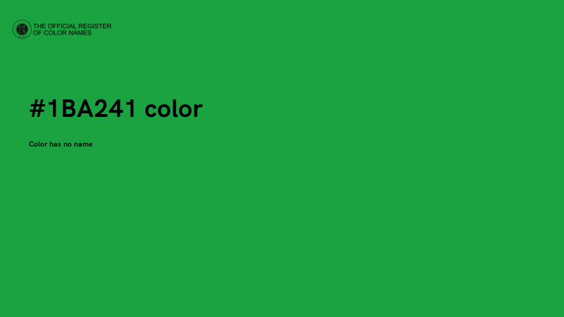 #1BA241 color image
