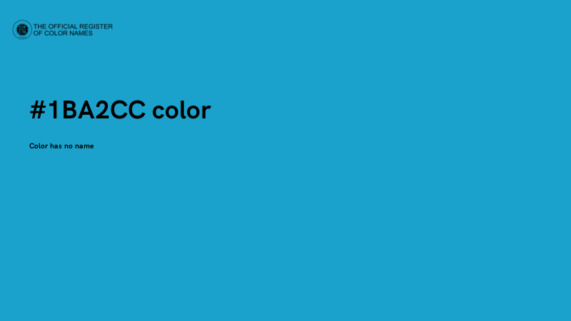 #1BA2CC color image