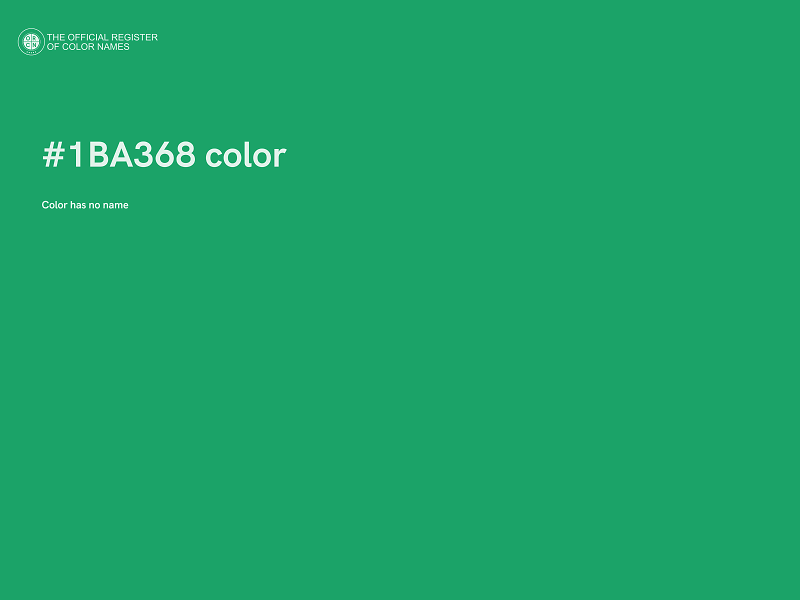 #1BA368 color image