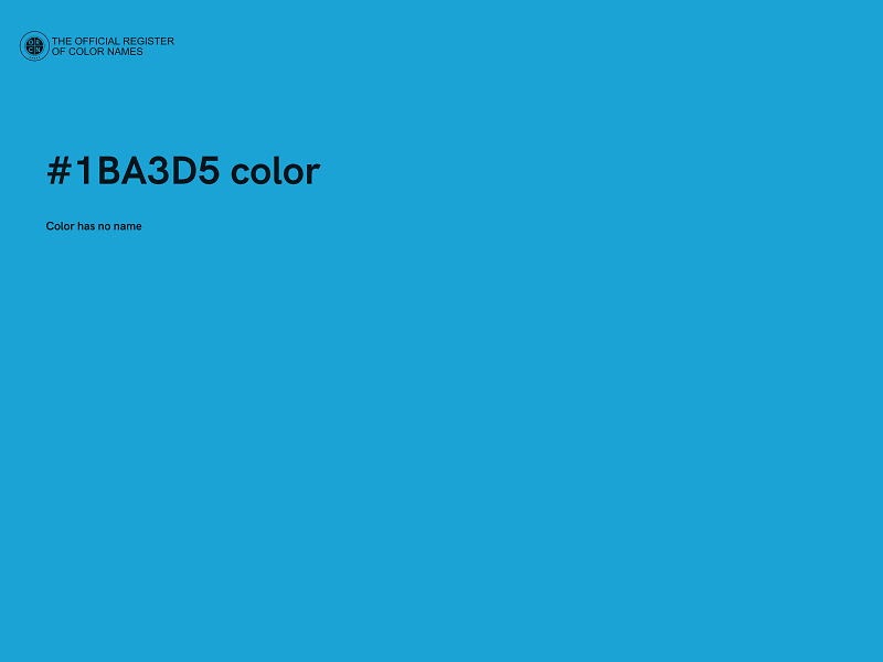 #1BA3D5 color image