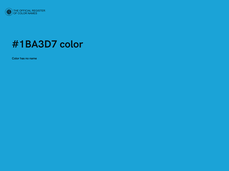 #1BA3D7 color image