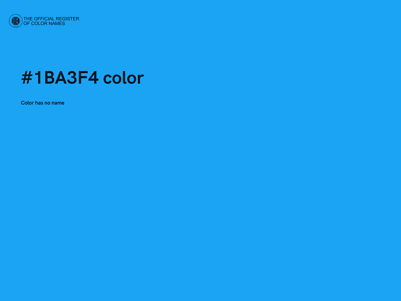 #1BA3F4 color image