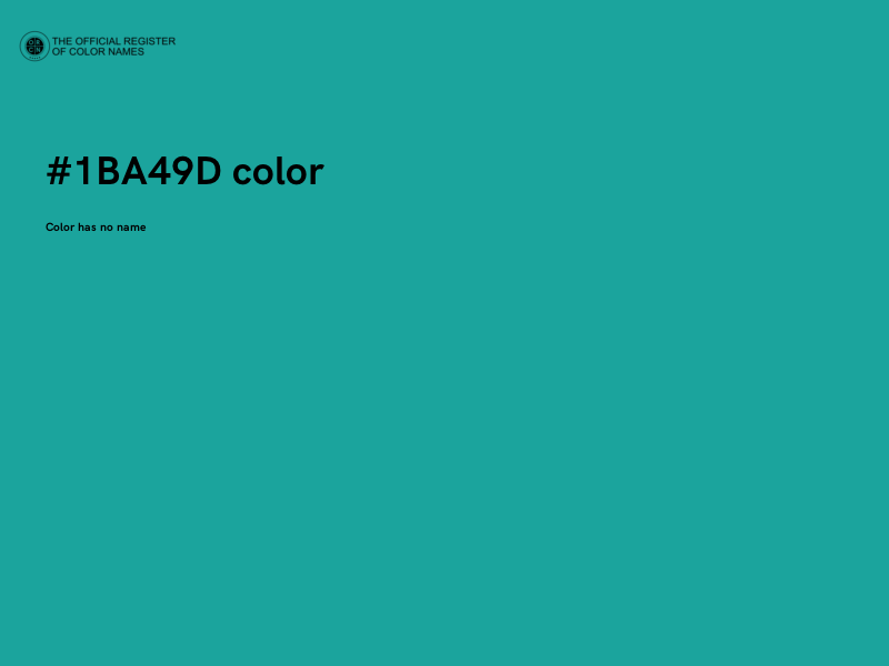 #1BA49D color image