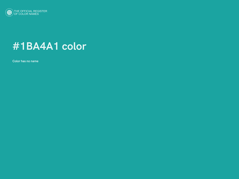 #1BA4A1 color image