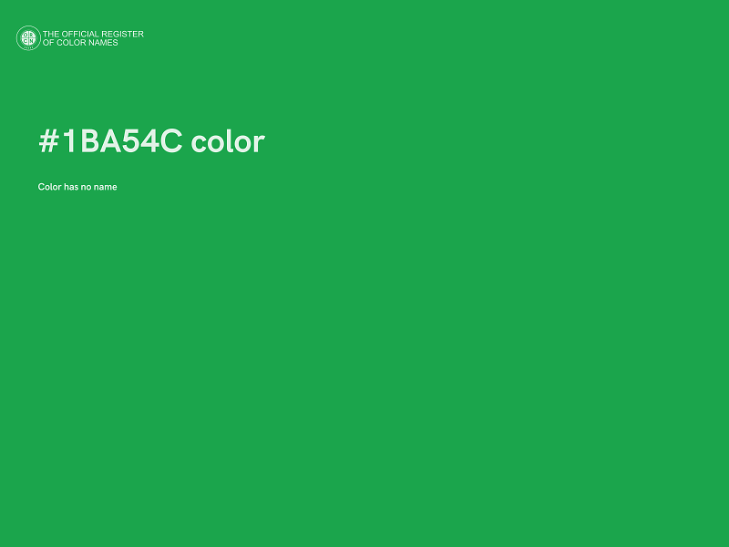 #1BA54C color image