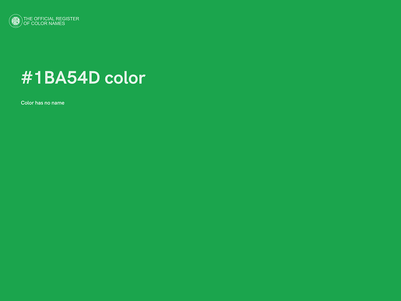 #1BA54D color image