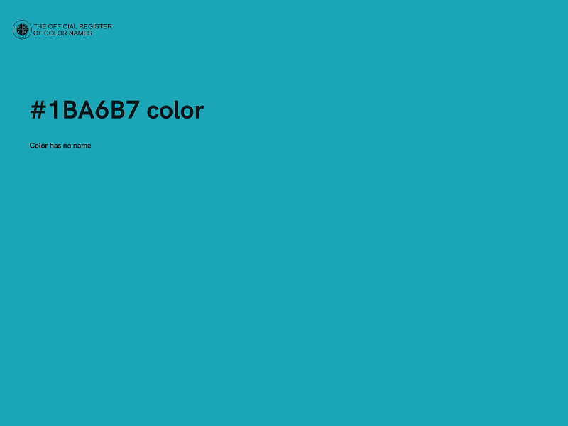 #1BA6B7 color image