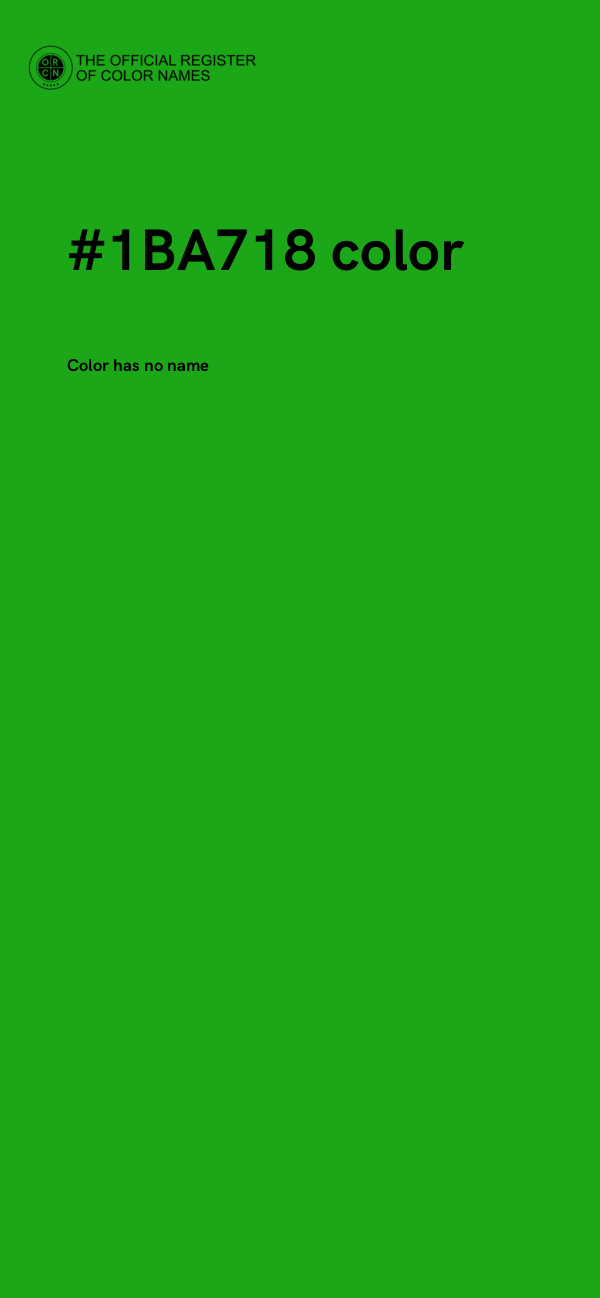 #1BA718 color image