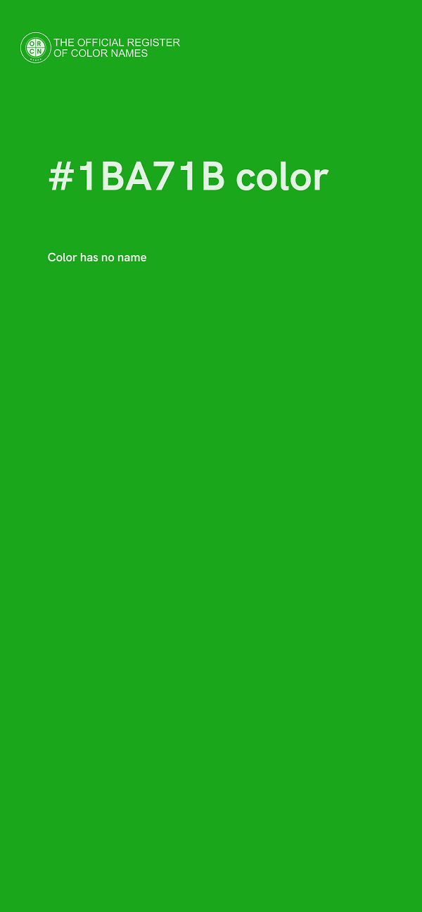 #1BA71B color image