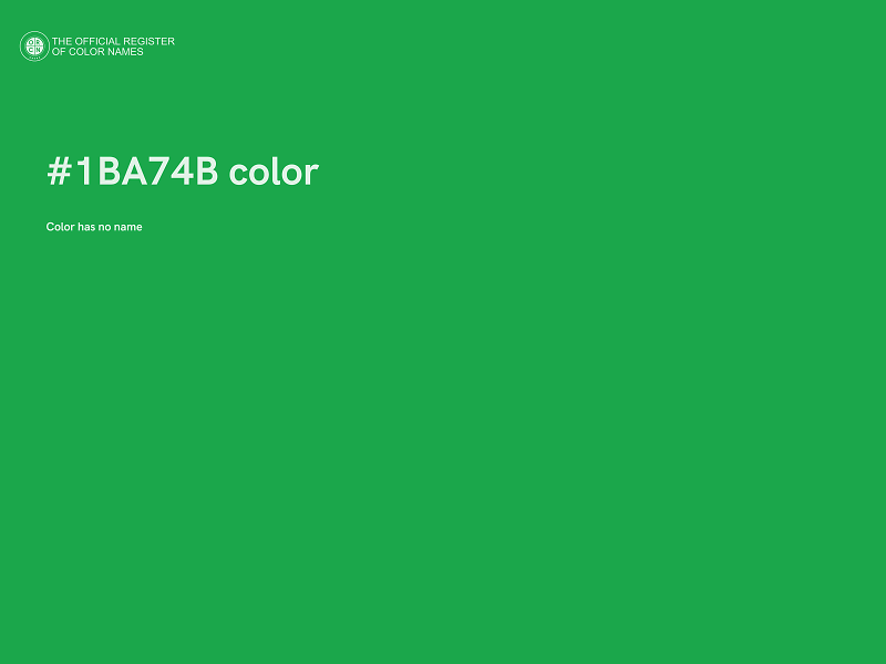 #1BA74B color image