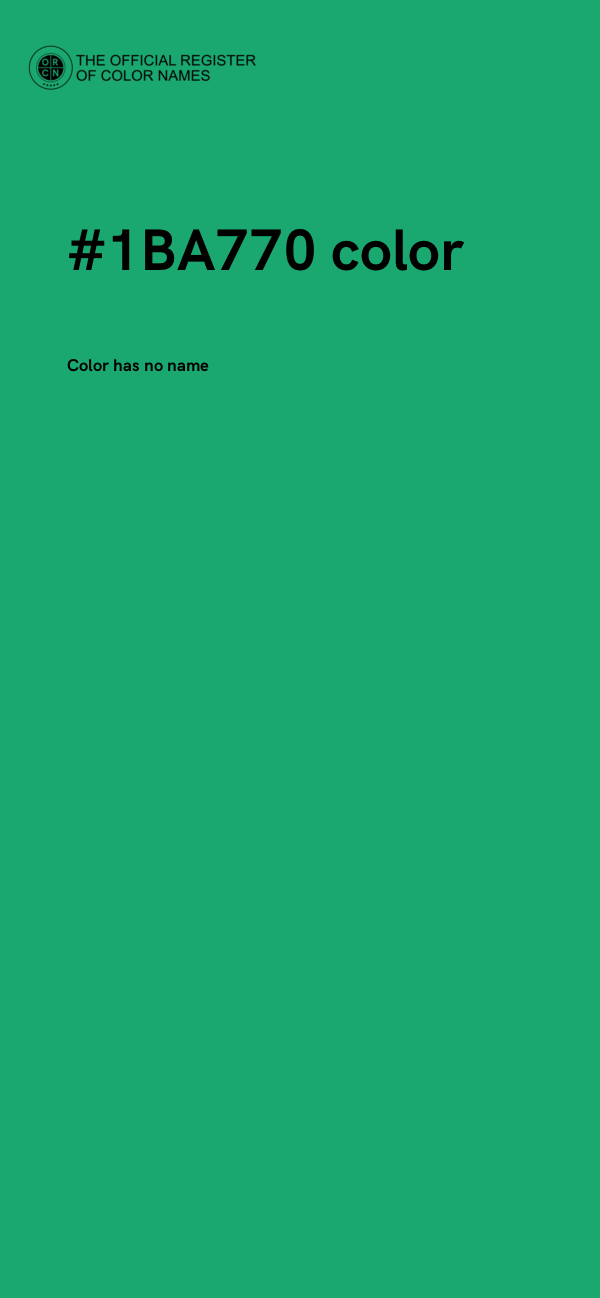 #1BA770 color image