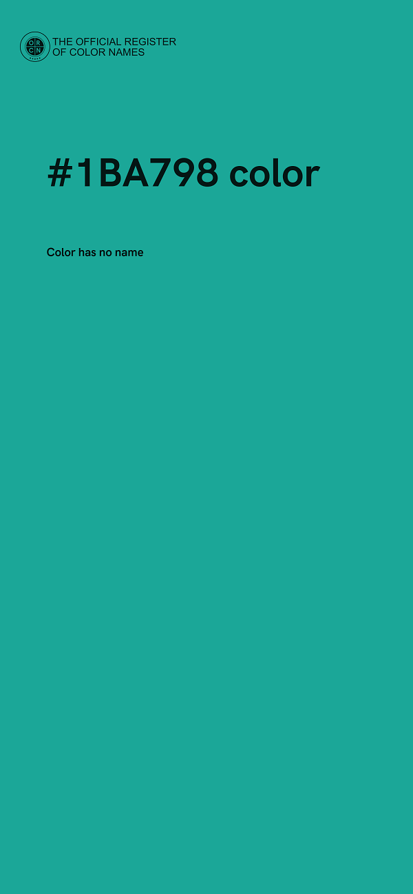 #1BA798 color image