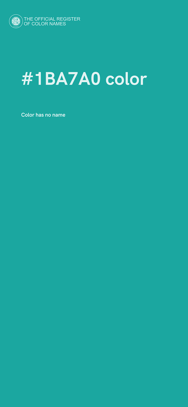 #1BA7A0 color image