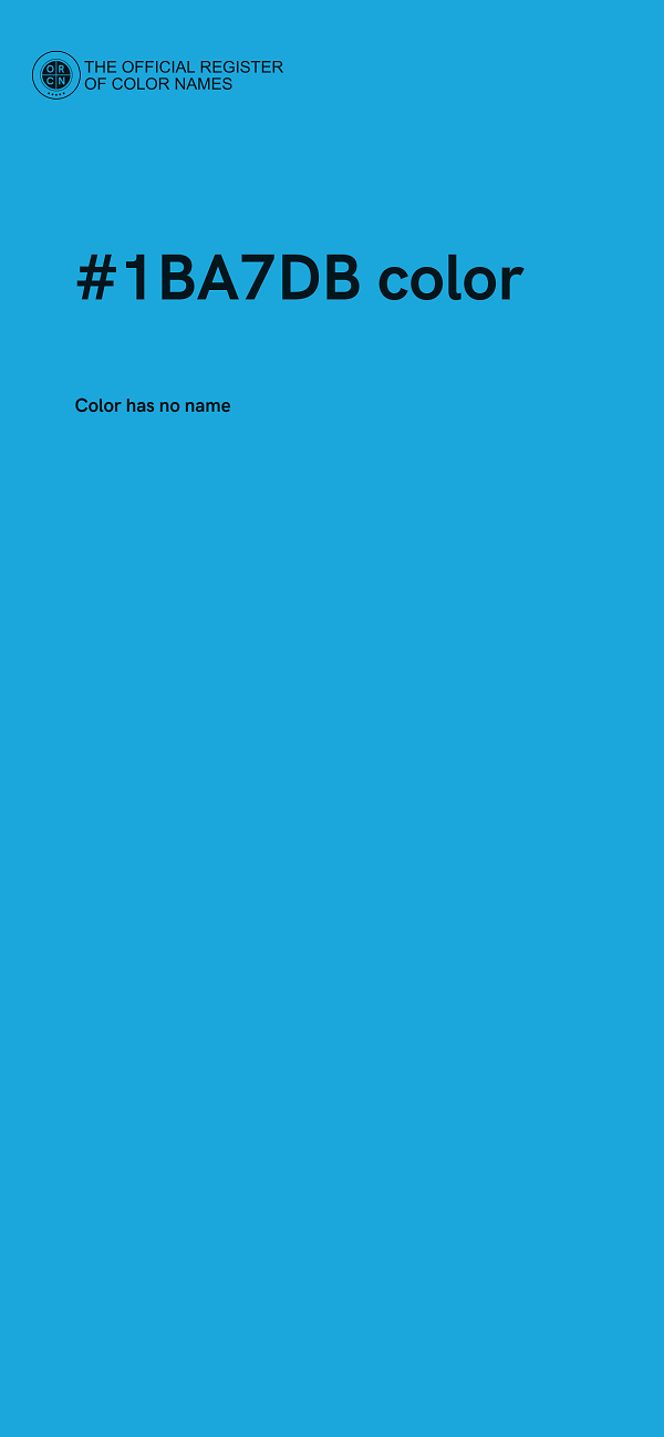#1BA7DB color image