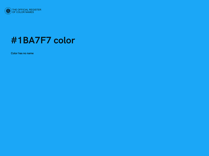 #1BA7F7 color image