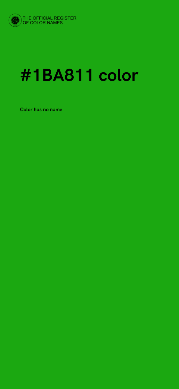 #1BA811 color image