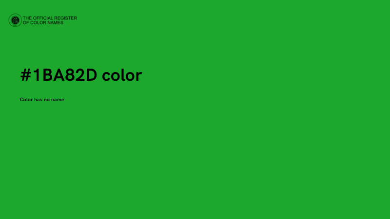 #1BA82D color image