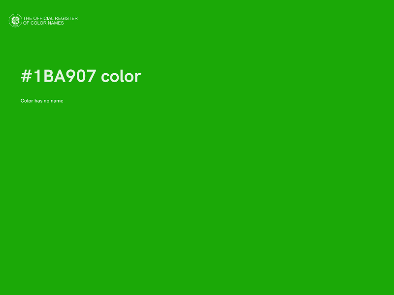 #1BA907 color image