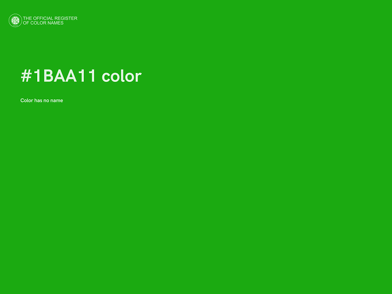 #1BAA11 color image