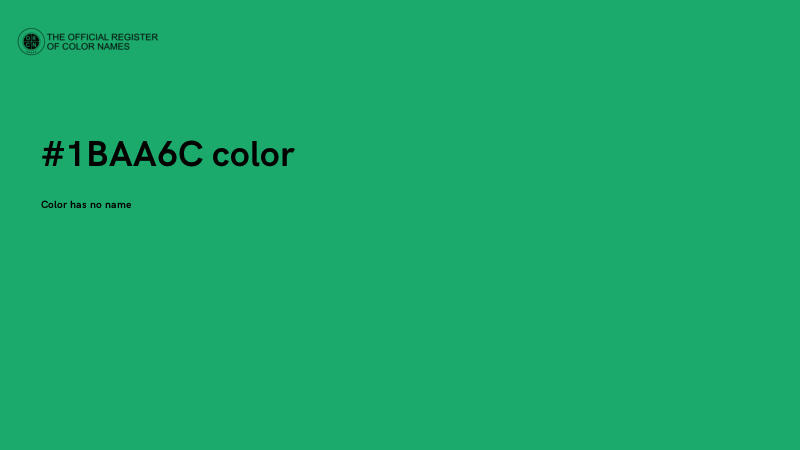 #1BAA6C color image