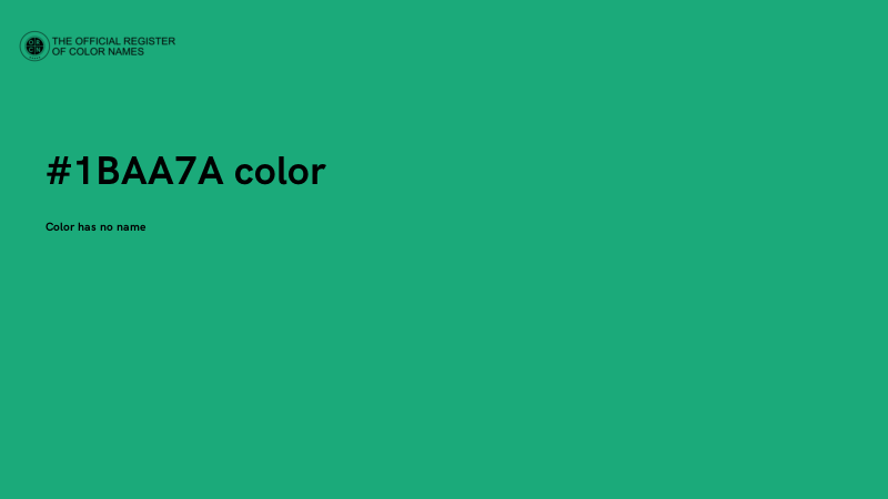 #1BAA7A color image