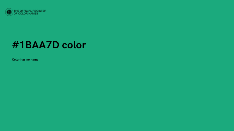 #1BAA7D color image