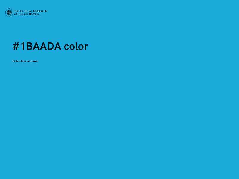 #1BAADA color image