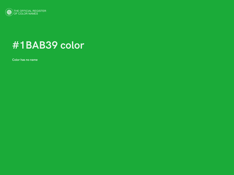 #1BAB39 color image