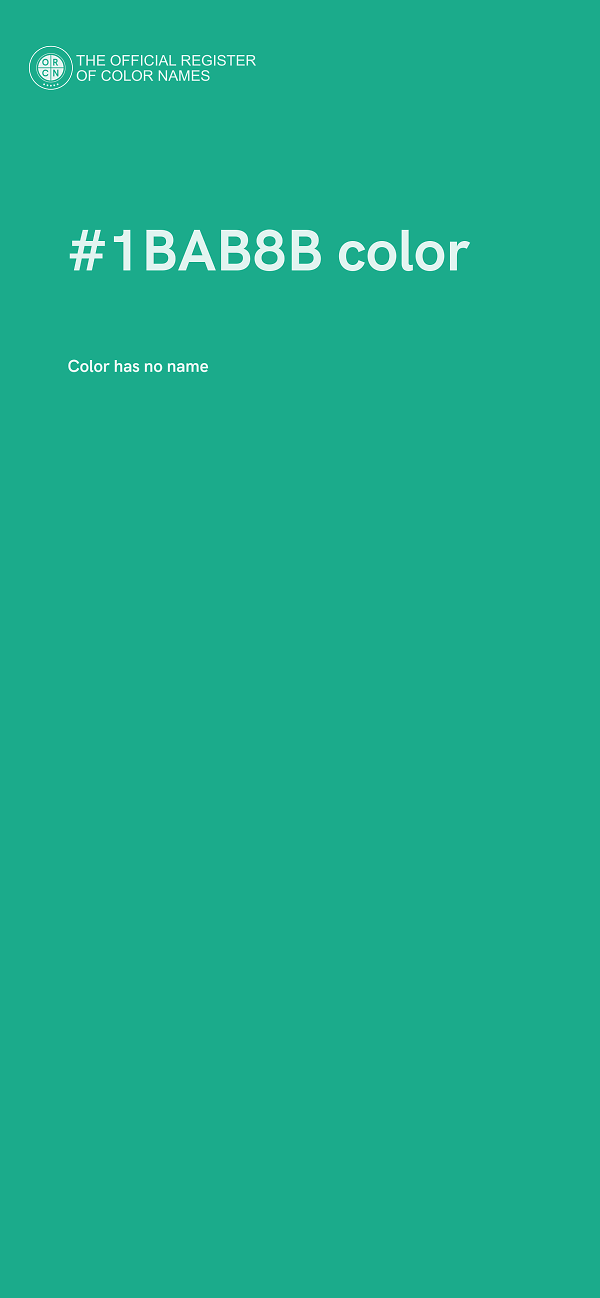 #1BAB8B color image