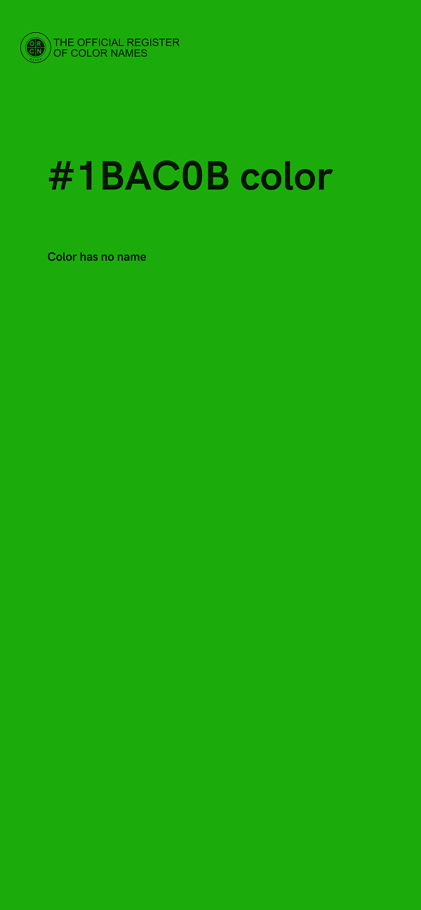 #1BAC0B color image