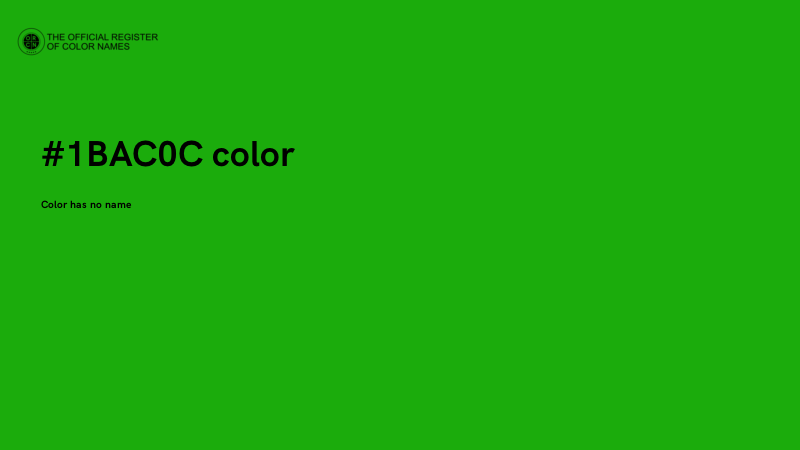 #1BAC0C color image
