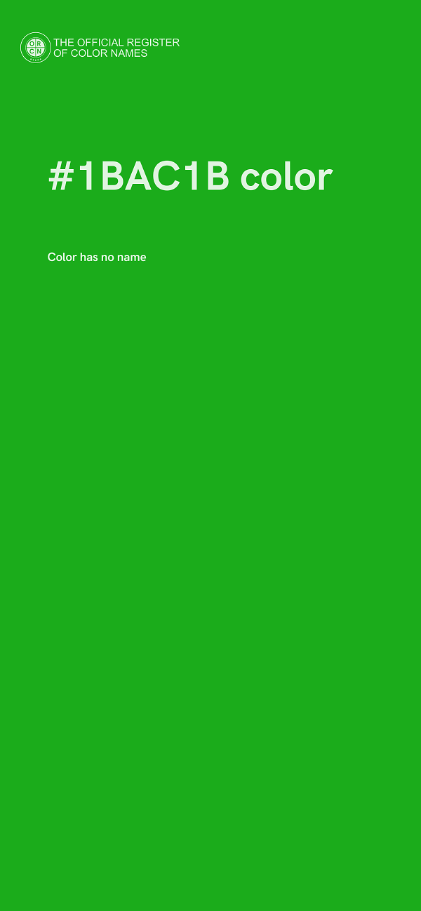 #1BAC1B color image