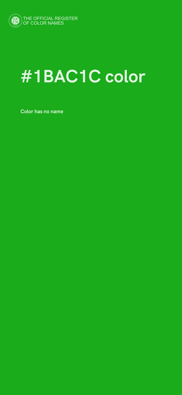 #1BAC1C color image