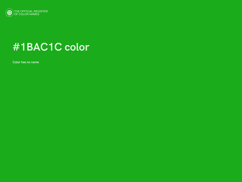 #1BAC1C color image