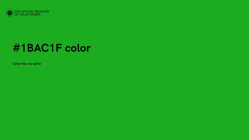 #1BAC1F color image