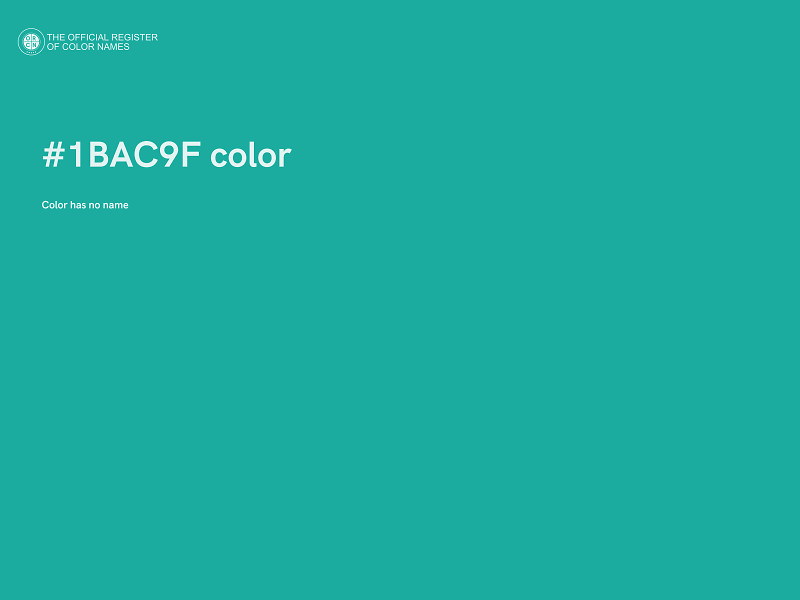 #1BAC9F color image