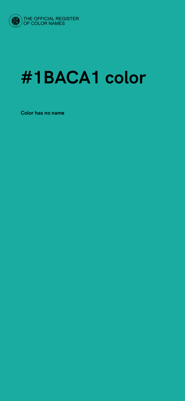 #1BACA1 color image