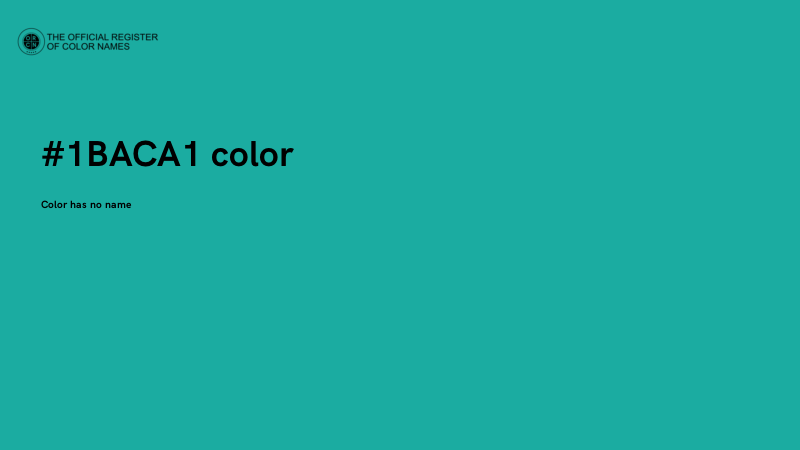 #1BACA1 color image