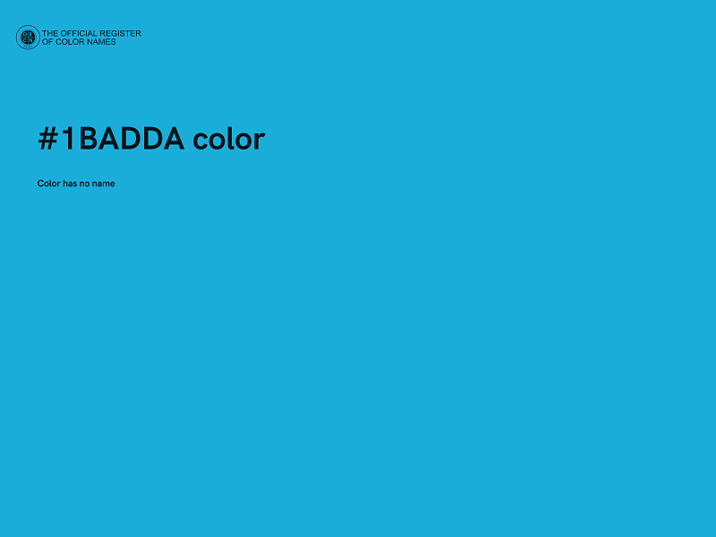 #1BADDA color image