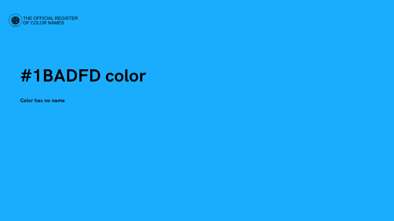 #1BADFD color image
